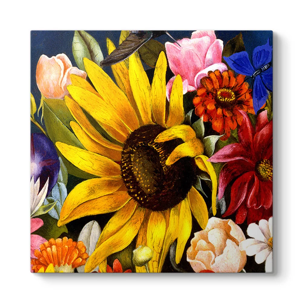 Frida Kahlo - Flower Basket Tablosu - Model 3